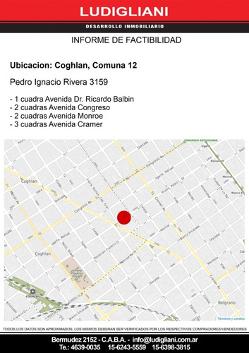 Imagen 2 de 7 de Coghlan Dr P Ignacio Rivera 3159 Lote De 8.79x 39.50 U. S. A. A. Apto 1900 M²