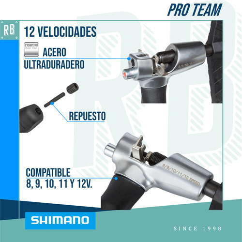 Imagen 3 de 5 de Corta Cadena Bicicleta Shimano Pro Team 12v. Profesional