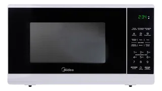 Horno De Microondas Midea Practia MMDF07S2BW 0.7Ft³ 20L 1050w Electrico 120V De Mesa Estante Plato