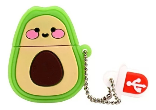 Memoria Usb De 64gb Diseño Forma Figura De Aguacate Animado