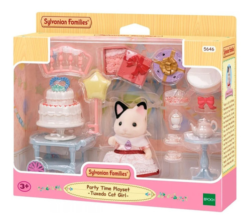 Figura Muñeco Sylvanian Families Tiempo De Fiesta C/ Gatito