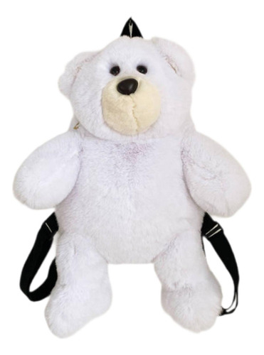 Mochila De Felpa Con Lindo Patrón De Oso Para Estudiantes,
