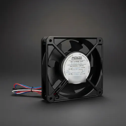Mini Ventilador Cooler 120mm 110v/220v De Aluminio Metaltex