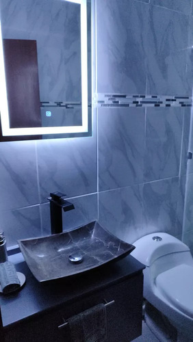 Espejo De Pared Tocador Baño Luz Led Touch 3 Luces 137