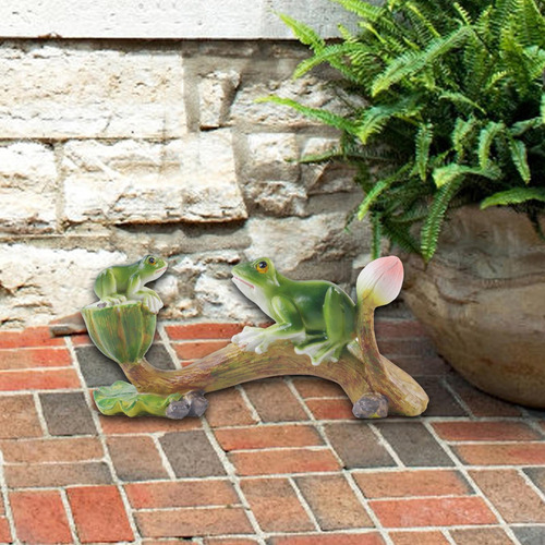 Estatua De Rana Para Jardín, Microdecoración