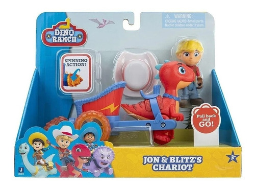 Muñeco Dino Ranch Dino Con Vehiculo + Figura 8cm 87134