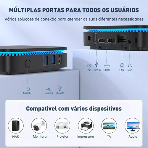 Mini PC Kamrui Ak1 Plus Intel N97 16gb Ram 512gb Ssd Windows 11 Pro