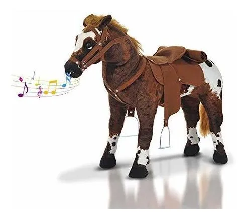 Caballo De Juguete Interactivo De Felpa Qaba Para Niños Con