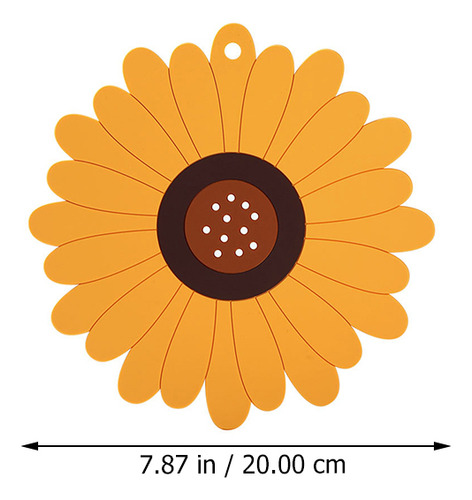 Posavasos Multifuncional De Silicona Con Forma De Girasol