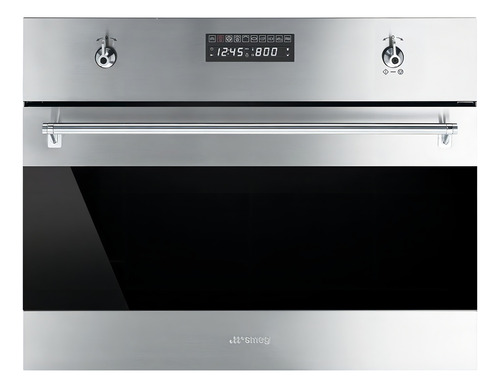 Forno de embutir elétrico Smeg Classica SU45VCX1 30.016L stainless steel 220V