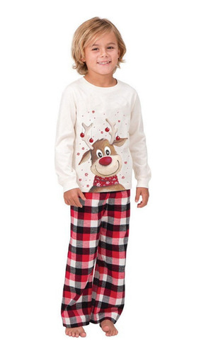 Ut Conjunto De Pijama Navideño Para Parejas, Diseño De Alce