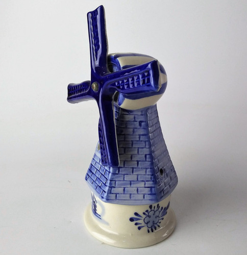 Antigo Enfeite Moinho Porcelana Delf Holanda 10569 Rrdeco (Usado)