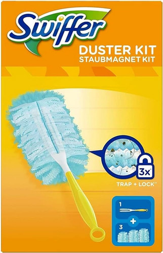 Set Limpiador De Polvo Swiffer De Microfibra Con 1 Asa Y 3 A