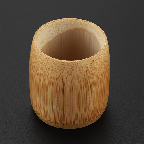 Taza De Agua De Bambú Puro Natural Hecha A Mano Sin Pintura