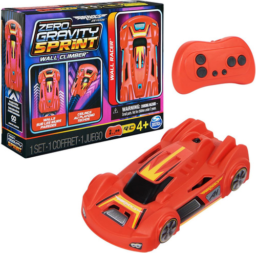 Air Hogs, Zero Gravity Sprint Rc Car Wall Climber, Red Us...
