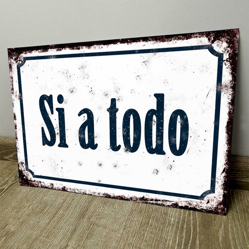 Chapa Retro Vintage Cartel Cuadro Decorativo Frases Cfb320