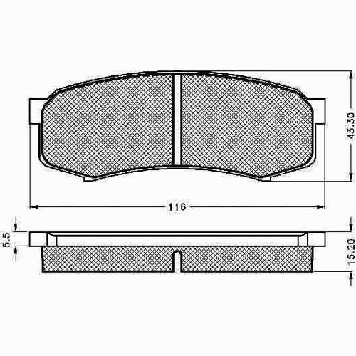 Pastilla De Freno Mitsubishi Montero Iii 3.2 D - 3.8i V6 06/