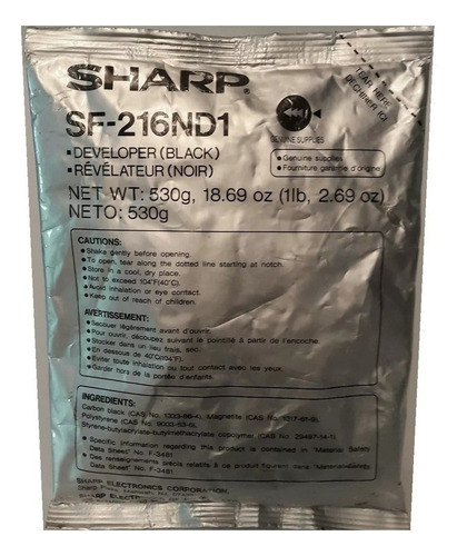 Revelador Sharp Sf216nd1 Original (02und)
