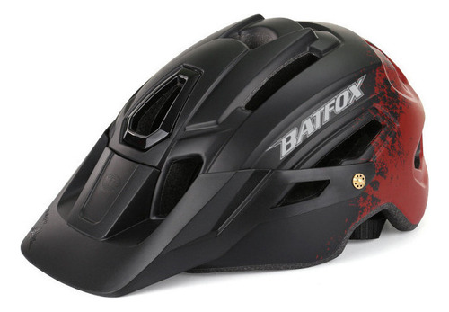 Casco De Bicicleta De Montaña Batfox Para Ciclismo Con Luz