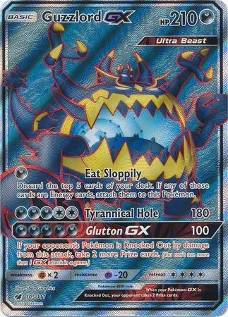 Cartas Pokemon Guzzlord Gx 105/111 Full Art Cin (Usado)
