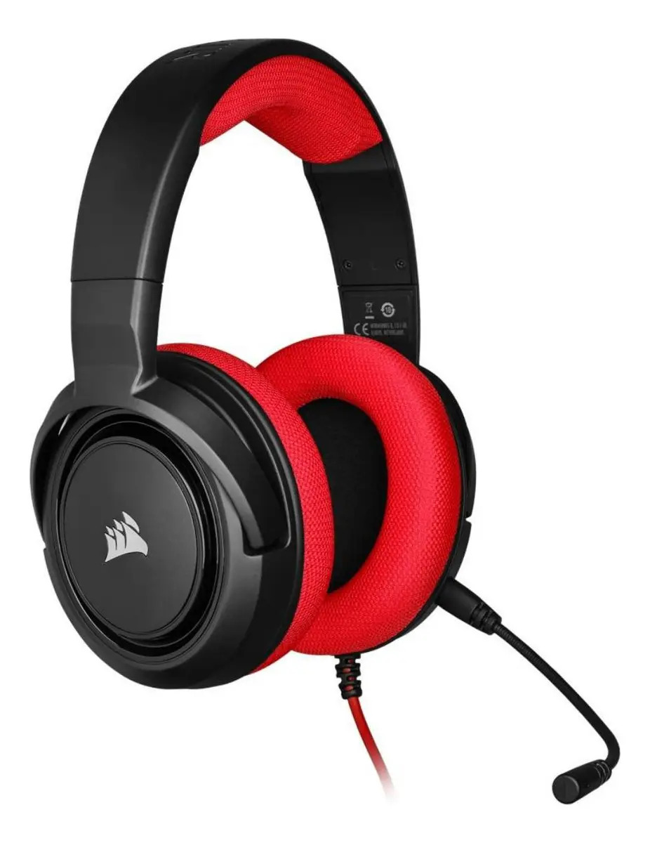 Foto do produto: Fone De Ouvido Corsair Hs35 Stereo Headset Vermelho
