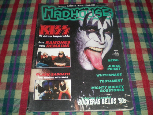 Revista Madhouse Tapa Kiss  Poster Rancid/ Kurt Cobain