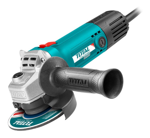 Amoladora angular Total Tools TG1081156-4 color celeste 800 W 220 V + accesorio
