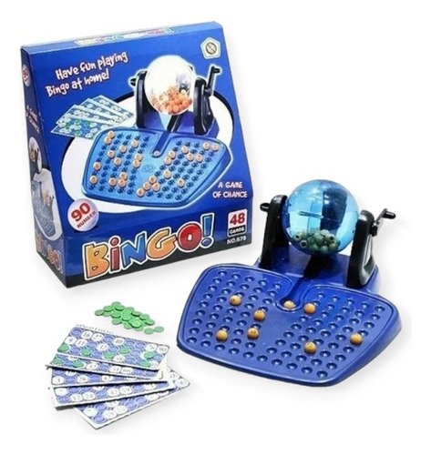 Juego De Mesa Bingo Familiar Con Bolillero