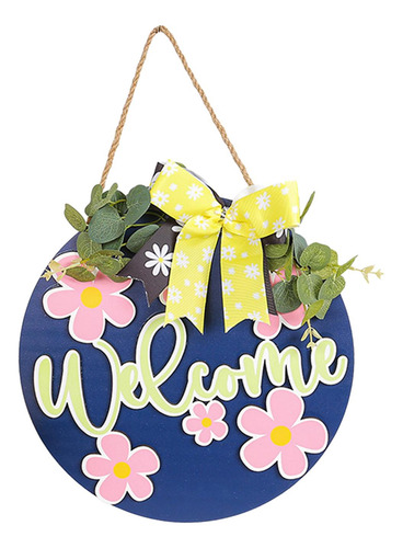 Letrero Colgante De Madera De Bienvenida De Primavera, Placa