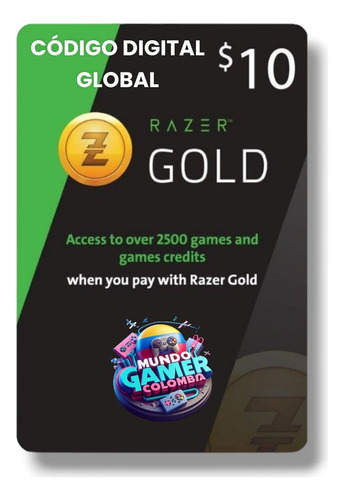 Tarjeta De Regalo Razer Gold 10 Usd  (entrega Inmediata)