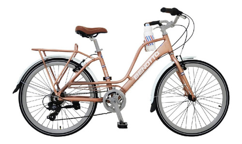 Bicicleta City Mailly R24 Rosa Pálido Metálico Benotto