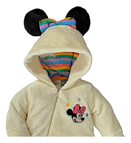 Mameluco Disney Con Gorro Bordado Minnie Basic
