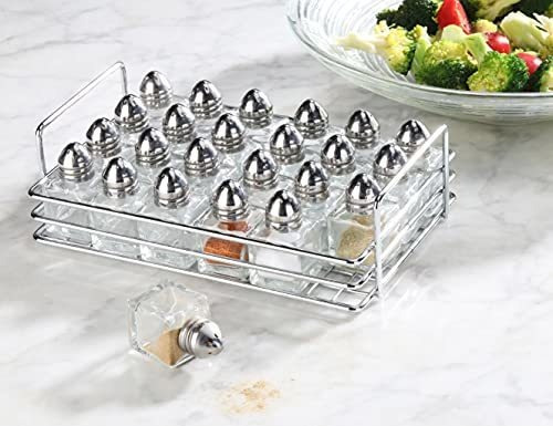Salero Y Pimentero Mini Con Soporte, Set De 24