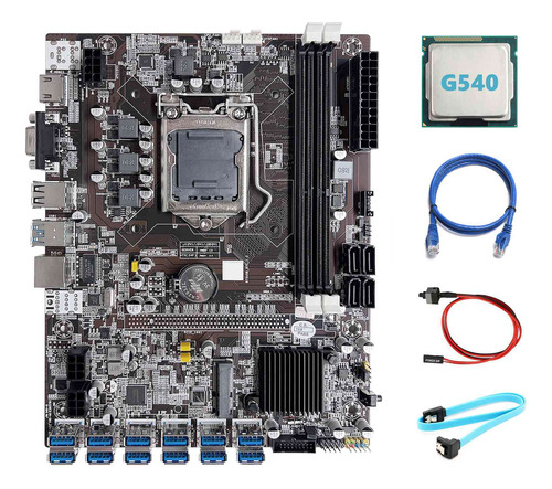 Placa Base B75 Eth Mining 12 Pcie A Usb Lga1155