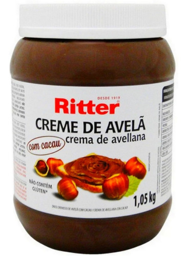 Creme De Avelã Com Cacau  Ritter 1,05kg