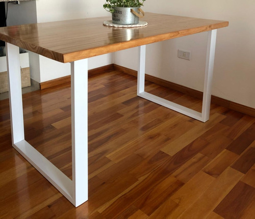 Mesa Malcom De Comedor Estilo Industrial Madera Paraiso 160