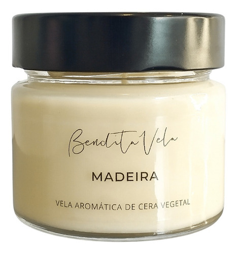 Vela Vegetal Aromatizada Madeira 140g - Bendita Vela - Full