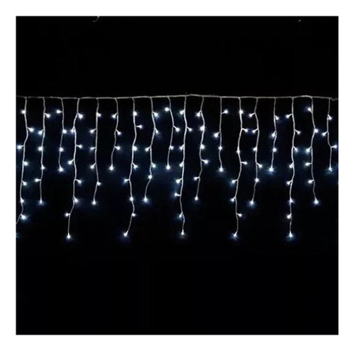 400 Luces Led Navideñas Impermeables De 10 M, Color Blanco F
