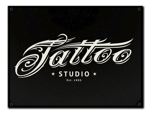 #1093 - Cuadro Vintage - Tattoo Studio Tatuajes No Chapa
