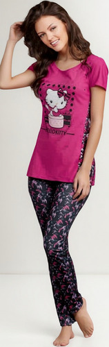 Pijama Pantalón Con Estampado De Hello Kitty 4680 Vicky Form