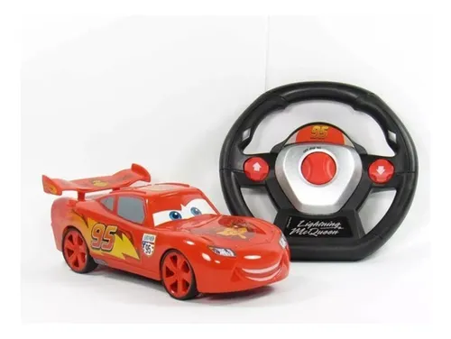 Vehiculo Cars Rayo Mcqueen A Control Remoto De Volante 9629 Color Rojo