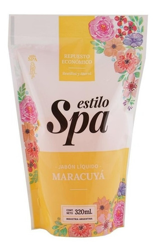 Jabon Liquido Repuesto Estilo Spa Maracuya  X 320 Ml