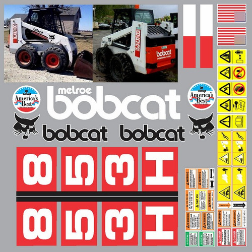 Calcomanías Para Bobcat 853h Del Tipo Original