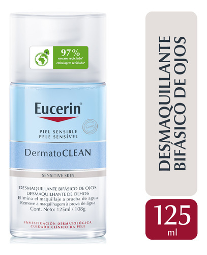 Eucerin Dermatoclean Desmaquillante De Ojos Bifasico 125ml