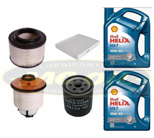 Kit De Filtros Y Aceite Shell Hx7 Hilux 2.5/3.0 