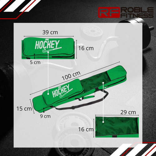 Kit Bolso Hockey Porta Palos + Bocha Lisa Profesional