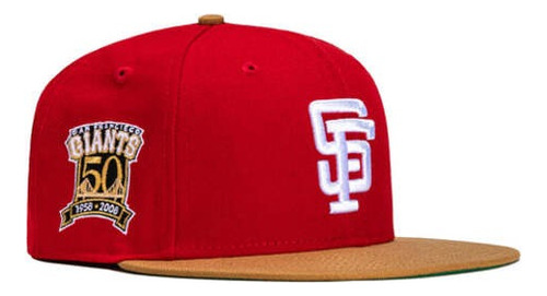 New Era 59fifty San Francisco Giants 50th Anniversary Red