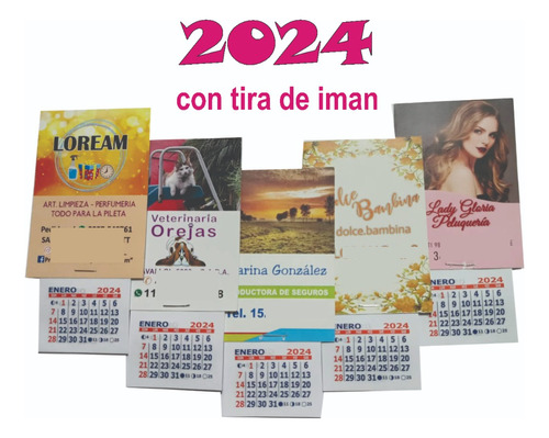 30 Almanaques 2020 Personalizado Con Tira De Iman Souvenirs