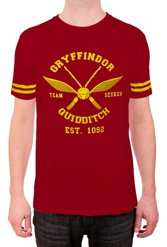 Imagem 1 de 10 de Camiseta Harry Potter Uniforme Hogwarts Grifinoria Quadribol