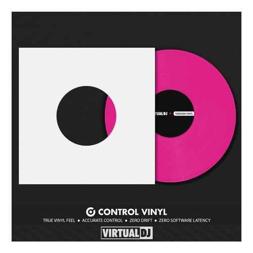 Vinyl De Virtualdj Timecode Control (rosa)